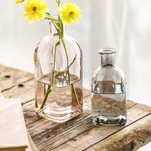 One Piece Small Colorful Vases For Flowers Glass Vases Make An Excellent Gift For A Variety Of Occasions, Such As Weddings, Anniversaries, Mother's Day, Or Housewarming Parties. They Come In Various Designs And Colors, Making It Easy To Find The Perfect Vase To Suit The Recipient's Tastes. Home Decor Room Decor Flower Vase - Multicolor - View 10