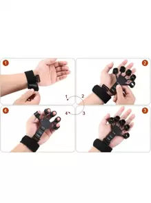 Silicone Hand Grip - Black - View 3