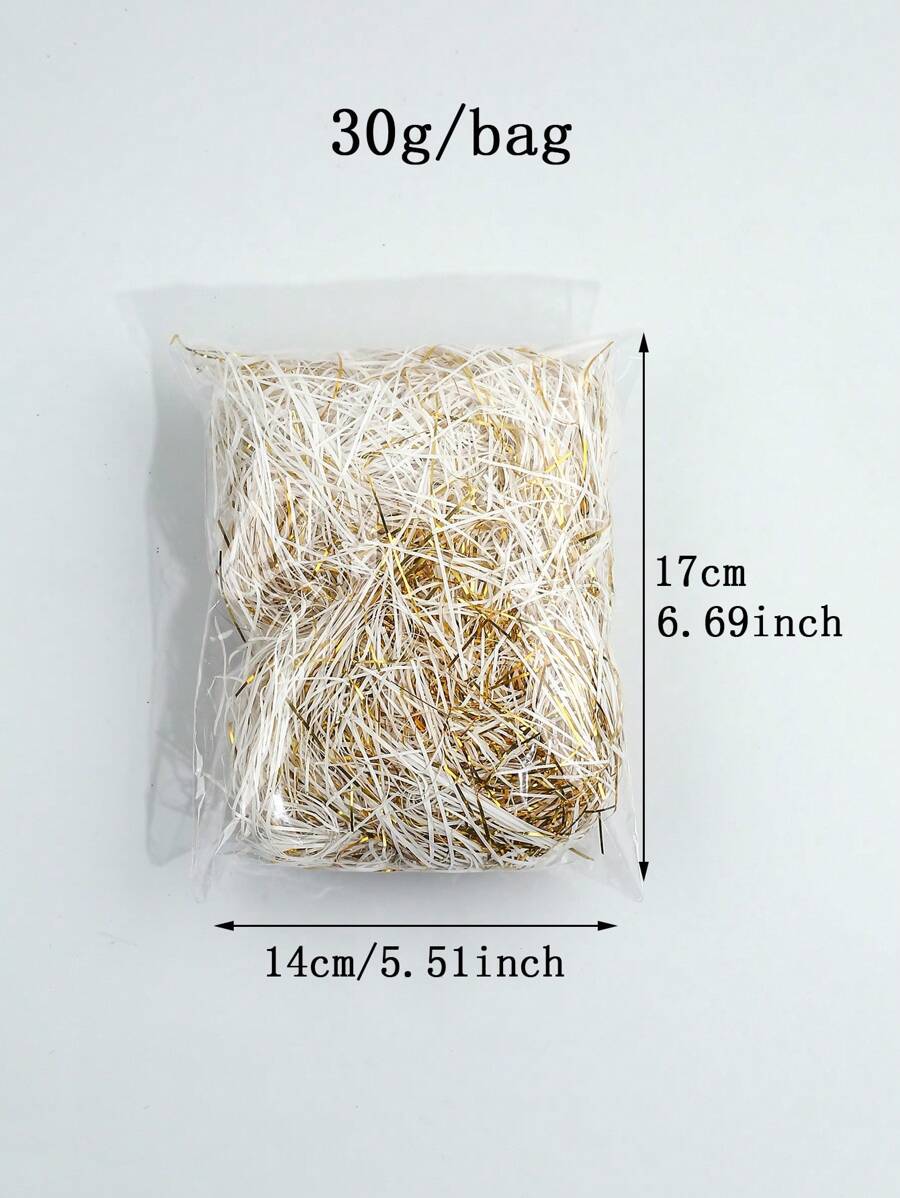 30g Mixed Gold Wire & Raffia Gift Box Filler SHEIN USA