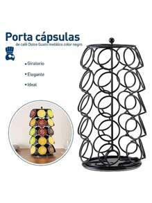 Organizador rotatorio Bluelander con capacidad para 35 cápsulas de café, rota hacia la perfección y el orden, - Multicolor - Ver 3