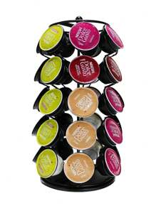 Organizador rotatorio Bluelander con capacidad para 35 cápsulas de café, rota hacia la perfección y el orden, - Multicolor - Ver 1