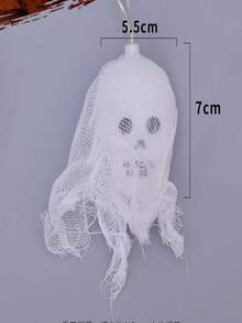 2.5m/10-head Halloween Skull Led String Light For Atmosphere/decoration, Battery Operated - Multicolor - View 5