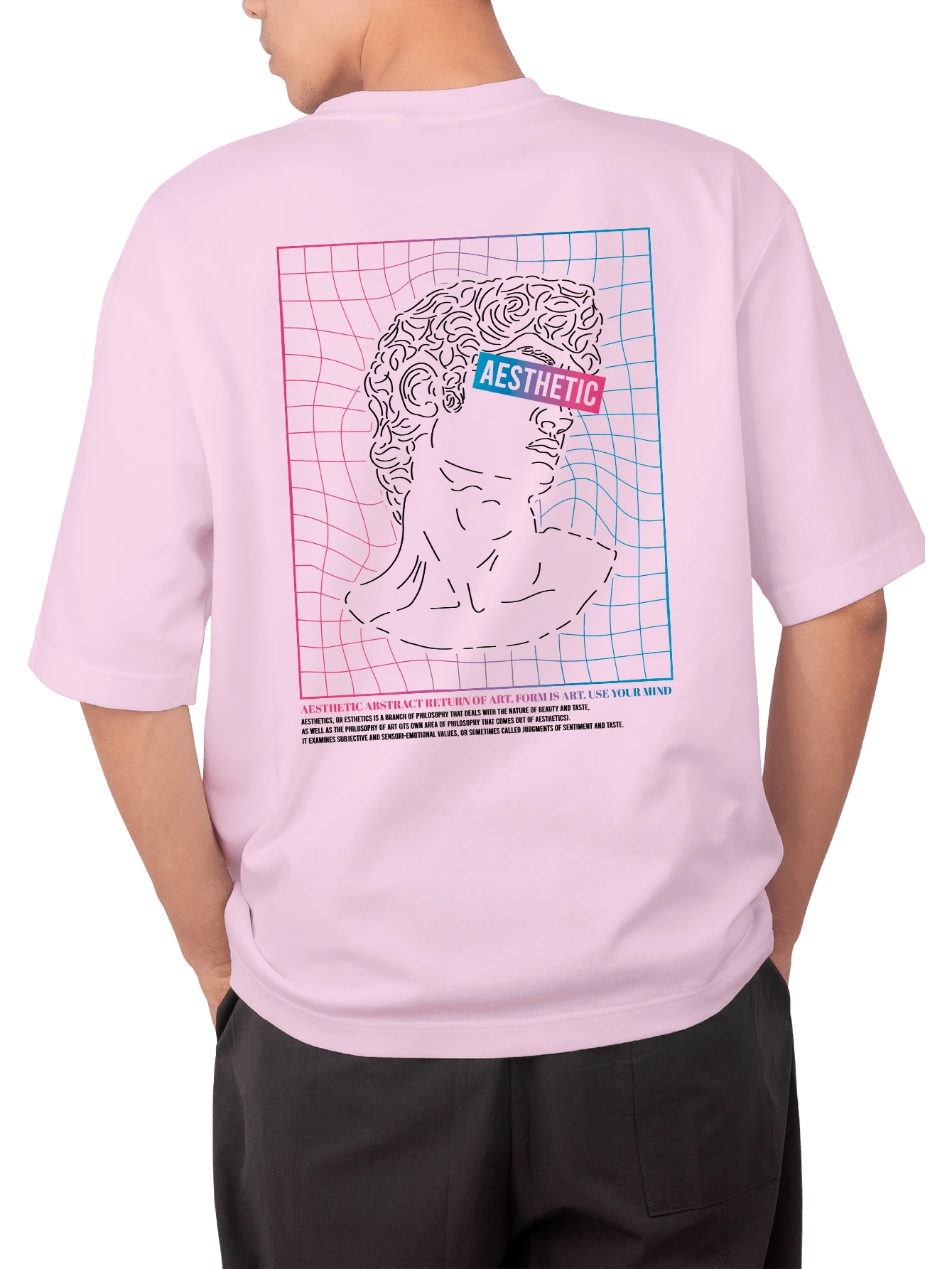 Men T-Shirts - Màu Hồng baby - Xem 1