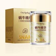 One Spring Snail Cream 60g- Làm sáng tông màu da, chống oxy hóa, làm trắng và săn chắc, cấp nước và dưỡng ẩm, giảm tình trạng xỉn màu da, một loại kem nền ốc sên unisex cho làn da trẻ trung. - Màu vàng - Xem 10