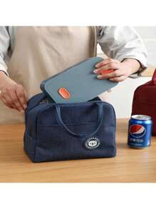 12 pzas Lonchera Térmica Bolsa Para Alimentos bolsas de aislamiento portátiles bolsas de almuerzo reutilizables - Multicolor - Ver 4