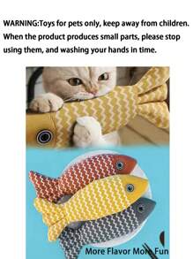 模擬魚貓玩具帶貓薄荷風味 - 灰色 - 查看 8