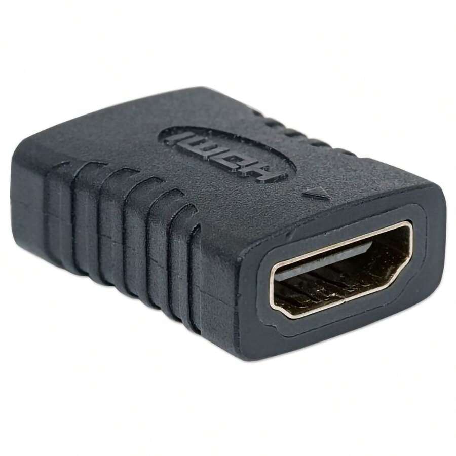 Cople Acoplador  Hembra Hembra - Negro - Ver 1