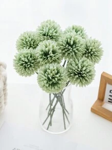 5入/10入人工柿子、菊花、繡球花束，家居花瓶裝飾，餐廳、臥室、花藝擺設，婚禮、新娘手捧花、手腕花、胸花DIY材料，生日派對裝飾材料，情人節禮物和新年禮品