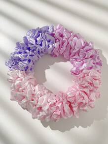 12/40个装女士时尚可爱糖果色弹力发圈套装，柔软有弹性，多巴胺情人节发圈，休闲马尾辫发饰弹力发带 - 彩色 - 查看 7