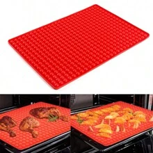 468 腔迷你圓形矽膠模具/巧克力片模具/狗零食盤/半球形糖果模具用於製作果凍、焦糖、餅乾 - 紅色 - 查看 5