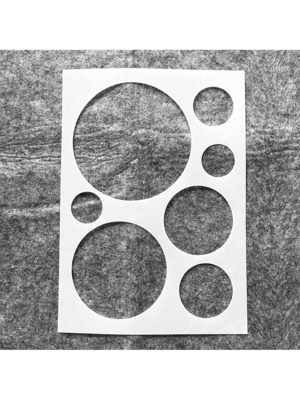 1pc Plastic A4 Size Circle Drawing Template Back To School,Back To School,School Supplies