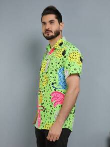 Men Shirts - 綠色 - 查看 4