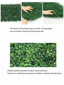 2pcs/Set Pe Material Garden Artificial Plant Wall For Sunscreen And Outdoor Decoration, Suitable For Wedding Decoration And Artificial Turf
