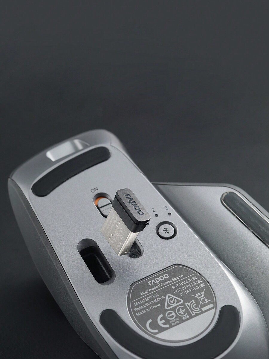 Rapoo MT760L Light Gray Dual Mode BT 2.4G Wireless Programmable 600 ...