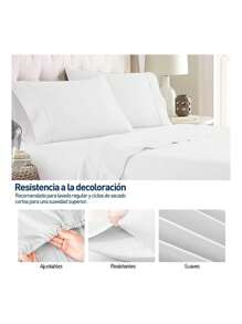 Bluelander King Sheet Set, 4 Piece - 白色 - 查看 3