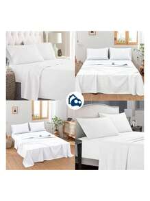 Bluelander King Sheet Set, 4 Piece - 白色 - 查看 6
