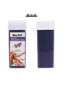 Kit de Depilación Profesional Completo con Cera Depiladora - Práctico y Eficaz Depilado - Para Todo Tipo de Piel - Óptimo para Uso Doméstico y Salones de Belleza - Consigue una Piel Suave y Radiant.4-piece set * depilatory casting roller+wax+100 wax skins - Azul - Ver 11