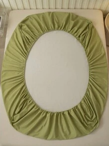 Bộ ga trải giường bằng vải lông thân thiện với da màu xanh bạc hà bao gồm ga trải giường vừa vặn, ga trải giường vừa vặn và vỏ gối - Màu xanh Bạc hà - Xem 7