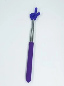 1pc Children Reading Pointer Stick For Blackboard Teaching, Retractable Stainless Steel Telescoping Hand Pointer For Teachers And Home Use Back To School - Purple - View 5