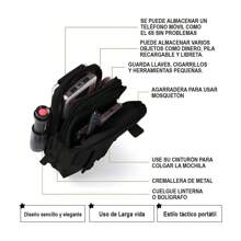 Military Tactical Backpack Sports Waist Bag Cell Phone Bag - 黑色 - 查看 7