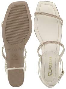 Women Heeled Sandals - Màu be - Xem 2