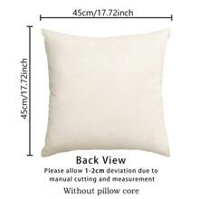 4入組紅白雪人冬季裝飾靠墊套,鄉村風格,適用於農舍沙發家庭辦公室裝飾,45 X 45 厘米 - 紅色 - 查看 6