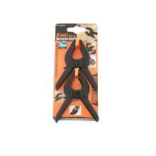 KMT 2PCS 75mm/3inch Professional Plastic Small Spring Clamps Heavy Duty for Crafts or Plastic Clips and Backdrop Clips Clamps - Black - View 10