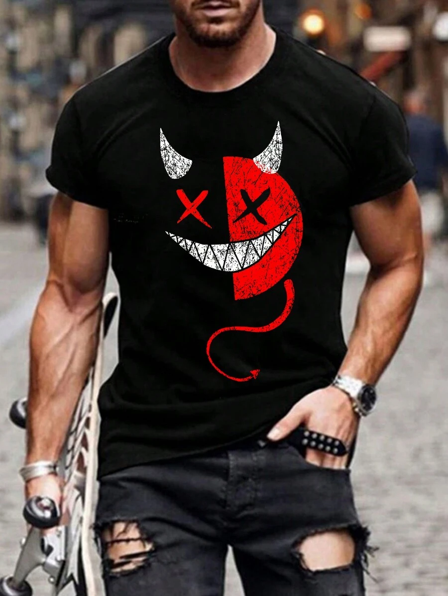 Men Sports Tees & Tanks - 黑色 - 查看 1