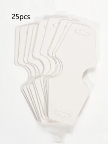 25/50/100/200pcs Jewelry Cards Packaging Paper For Necklace Bracelet Hair Accessories - White - View 11