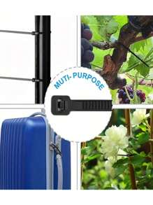 100pcs Cable Zip Ties, Heavy Duty Nylon Tie Wraps For Indoor And Outdoor Use, Self-locking Black Wire Ties For Cable Management