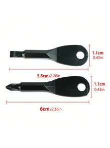 2pcs/Set Portable Screwdriver Keychain, Multifunctional Mini Pocket Repair Tool Kit For Camping Accessory Backpack For School Car Accessories Cute Goth Y2k