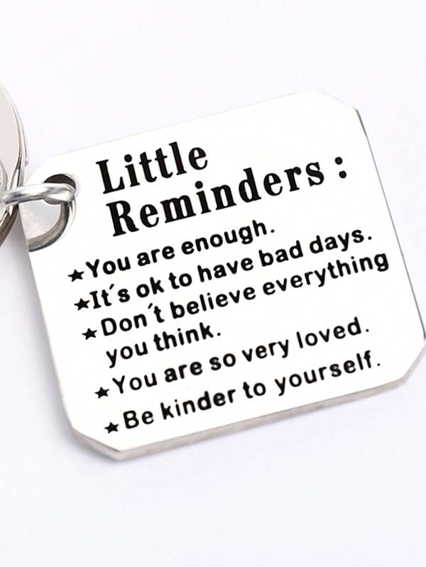 Little Reminders Keychain,Mental Health Gift,You Are Enough,Inspiration