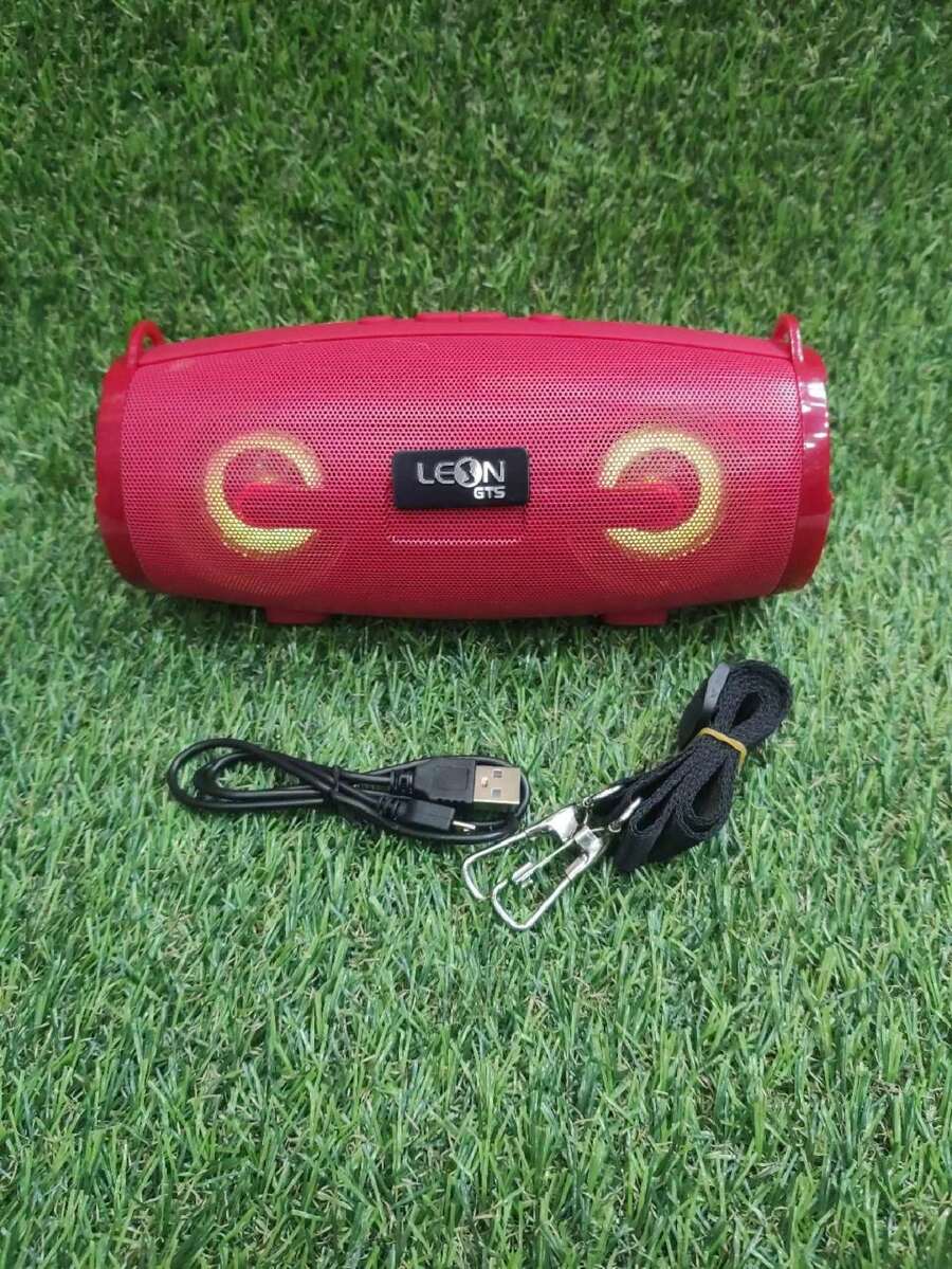 CAIXA DE SOM PORTÁTIL WIRELESS SPEAKER LEON GTS LO-222 - Vermelho - Visão 1