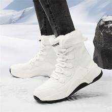 Nuevos Estilos De Botas De Nieve Para Mujeres, Zapatos Deportivos Cálidos Para Mujeres En Exteriores Para Invierno - Blanco - Ver 9