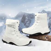 Nuevos Estilos De Botas De Nieve Para Mujeres, Zapatos Deportivos Cálidos Para Mujeres En Exteriores Para Invierno - Blanco - Ver 11