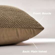 Modern Geometric Textured Pillow Case Without Filling, Made Of Material With Comfortable And Soft Velvet Surface, A Luxury Home Decoration Item. Soft Cushion Cover Suitable For Sofas, Bedrooms, Living Rooms, Cars, Offices, Cafes And Other Leisure Venues.