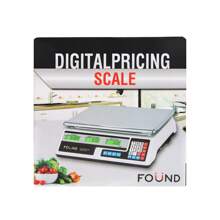 Bascula Comercial Digital 40kg Economica 34x24cm Comercios FOUND FHM_BC-40DP - Blanco - Ver 3