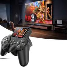 New Handheld Pocket Gaming Console Retro Nostalgic Mini Arcade 520 Games Two Player Versus Game Handheld Gaming Console, Handheld Gaming Console Retro Video Games with Rechargeable Battery - 黑色 - 查看 1