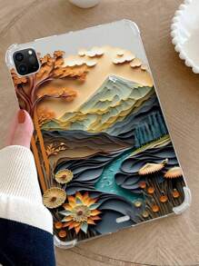 透明绘画图案 Tpu 保护壳带四角气垫 适用于 iPad Pro - 彩色 - 查看 3