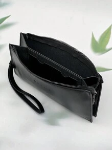 HOVI'S Borsa da toilette da lavaggio, borsa a mano da uomo per l'archiviazione aziendale, borsa a polso con stampa a rilievo, borsa a busta da uomo, borsa a tracolla, borsa quadrata, regalo di San Valentino nero, portafoglio, borsa in pelle, regali di viaggio, borsette vintage di San Valentino, borsa nera di San Valentino, accessori per le vacanze, adesivi per borse, regali di San Valentino invernali