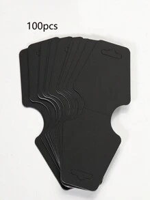 25/50/100/200pcs Jewelry Display Cards Paper Necklace Bracelet Hair Tie Storage Holder