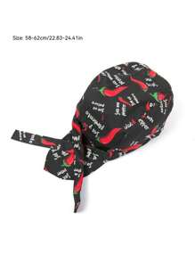 1pc Black Unisex Adjustable Chef Hat, Restaurant Kitchen Cooking Cap For Waiters And Waitresses - Black - View 2