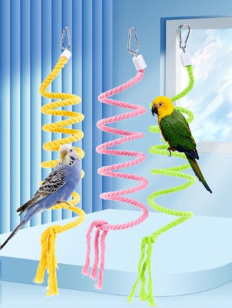 1 Pieza 1m Barra De Oscilación De Loro Con Escalera Giratoria Y Cuerda De Escalada En Color Aleatorio