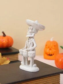 1pc New Arrival Musical Skull Decoration For Home Decor - Ginger - View 3