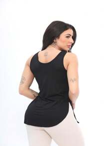 Women Sports Tees & Tanks - 黑色 - 查看 2