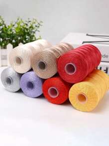 1.5mm Ice Ramie Silk Thread Medium Fine Hand Woven Summer Hat & Sun Hat & Shoes Diy Material, Crocheting, Hollow Core Thread
