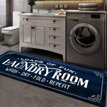 1入組快乾洗衣房地毯墊,防滑洗衣房裝飾,超吸水抗疲勞廚房地墊適用於洗衣房、浴室、玄關等場合 - 彩色 - 查看 1