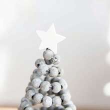 1入隨機風格創意北歐風格木質聖誕樹裝飾品,用於桌面展示 - 彩色 - 查看 5