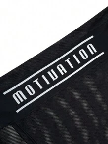 Regata Feminina Dry Furadinho Tapa Bumbum Estampada - Preto - Visão 6