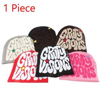Winter Hats For Women New Beanies Knitted Cute Hat Girls Autumn Female Beanie Caps Warmer Bonnet Ladies Street Hip Hop Cap,School Y2k Pink Accessories